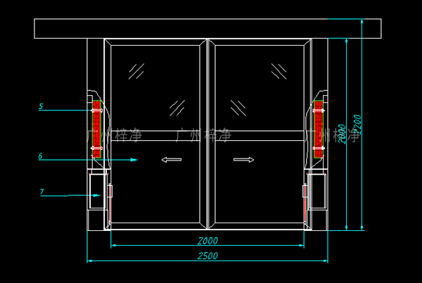 自動(dòng)平移型風(fēng)淋室 自動(dòng)平移型風(fēng)淋室